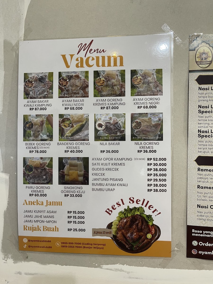 Ayam Kremes Bu Tjondro Menu - Image 3